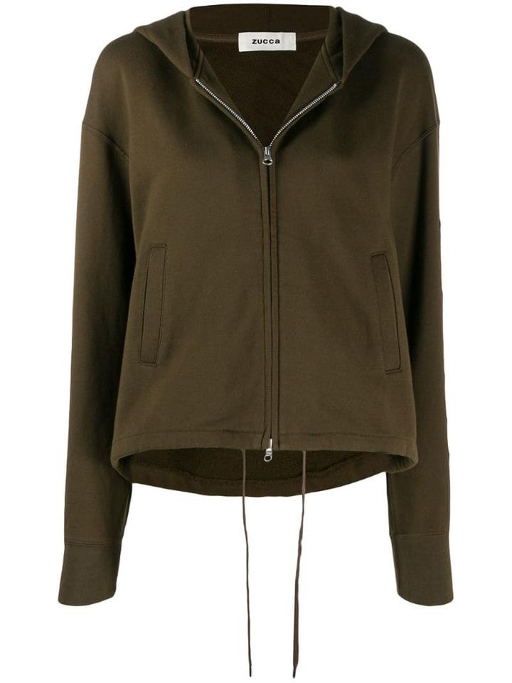 Zucca Hooded Zipped Jacket - Green