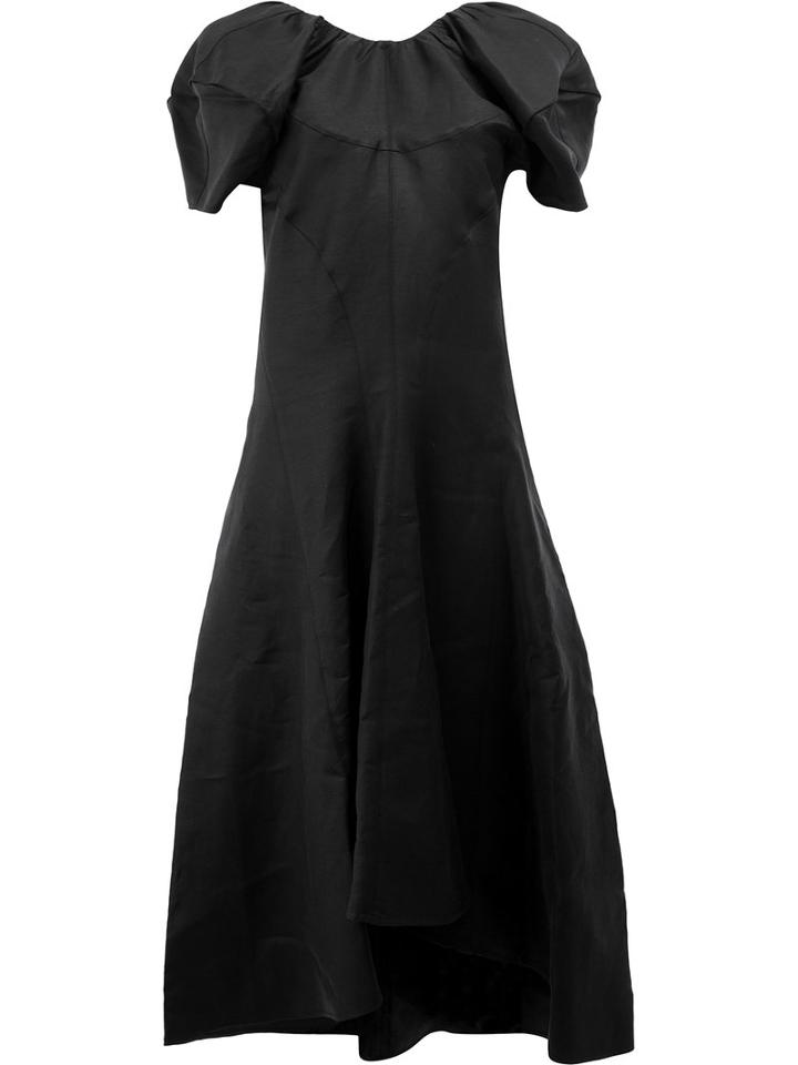 Céline Balloon Sleeves Dress, Women's, Size: 38, Black, Linen/flax/viscose