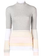 Y / Project Layered Multi-panel Knitted Top - Grey