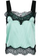 Pinko Lace Trim Camisole - Green