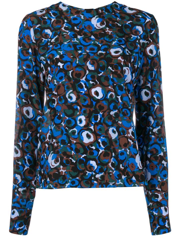 Marni Abstract Print Blouse - Blue