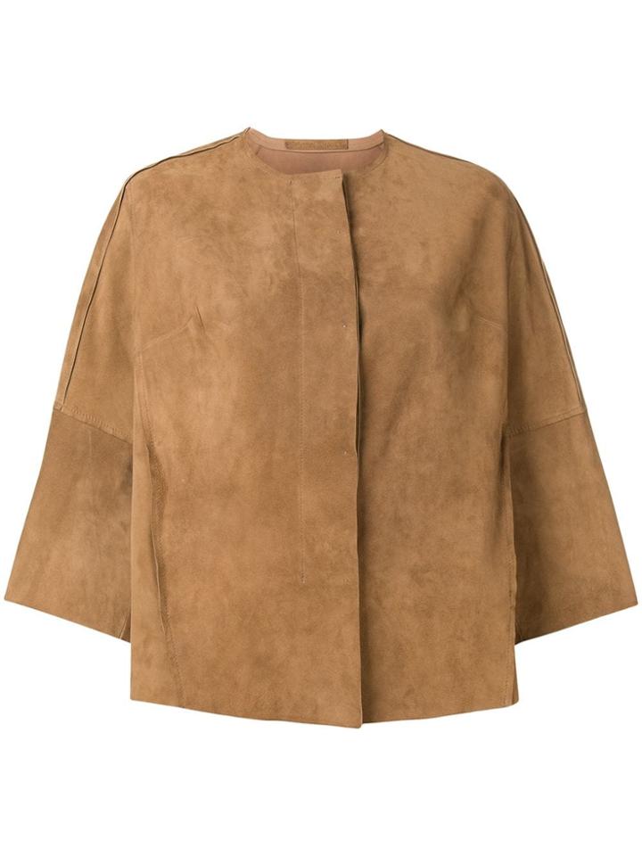 Salvatore Santoro 3/4 Sleeves Jacket - Neutrals