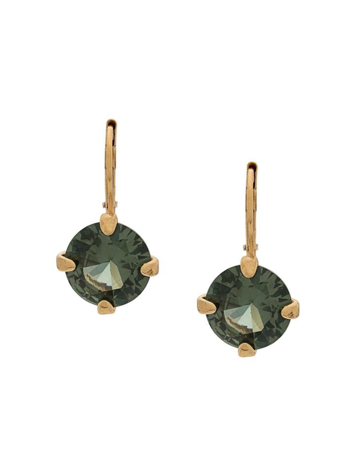 Wouters & Hendrix Green Spinel Earrings - Gold