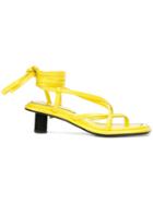 Proenza Schouler Strappy Mid Heel Sandals - Yellow