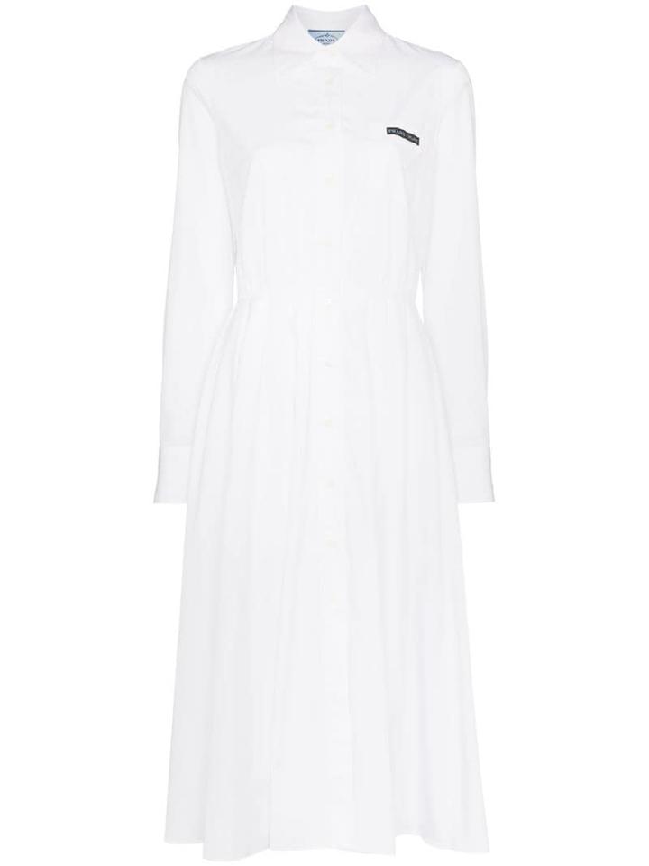 Prada Midi Shirt Dress - White
