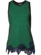 3.1 Phillip Lim Sequin Embroidered Tank Top, Women's, Size: Small, Green, Polyester/spandex/elastane/viscose