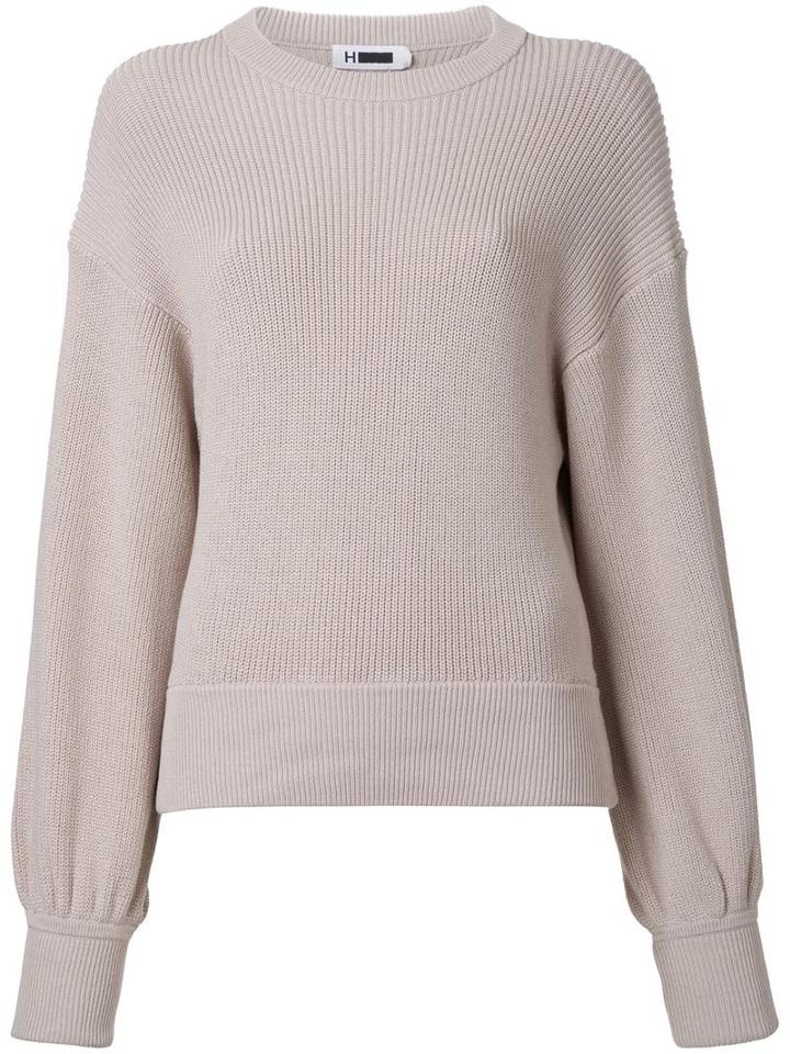 H Beauty & Youth Loose-fit Jumper, Women's, Nude/neutrals, Cotton