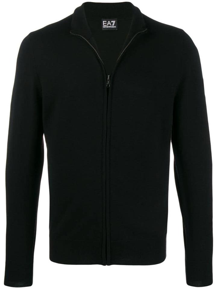 Ea7 Emporio Armani Zip-up Jacket - Black