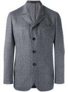 Caruso Double Notched Lapel Blazer, Men's, Size: 52, Grey, Cashmere/wool/silk