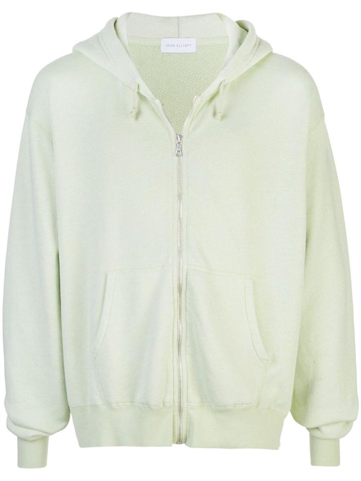 John Elliott Classic Hoodie With Front Zip - Green