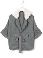 Miss Blumarine Wrap Jacket, Girl's, Size: 8 Yrs, Grey