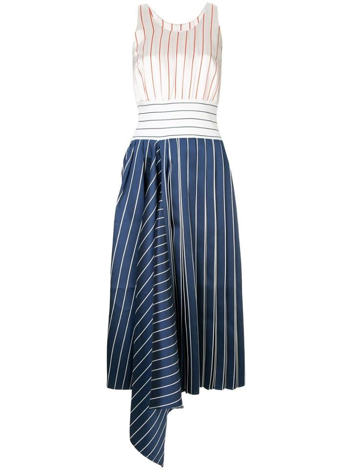Charles Jeffrey Loverboy Stripe Flared Midi Dress - Multicolour