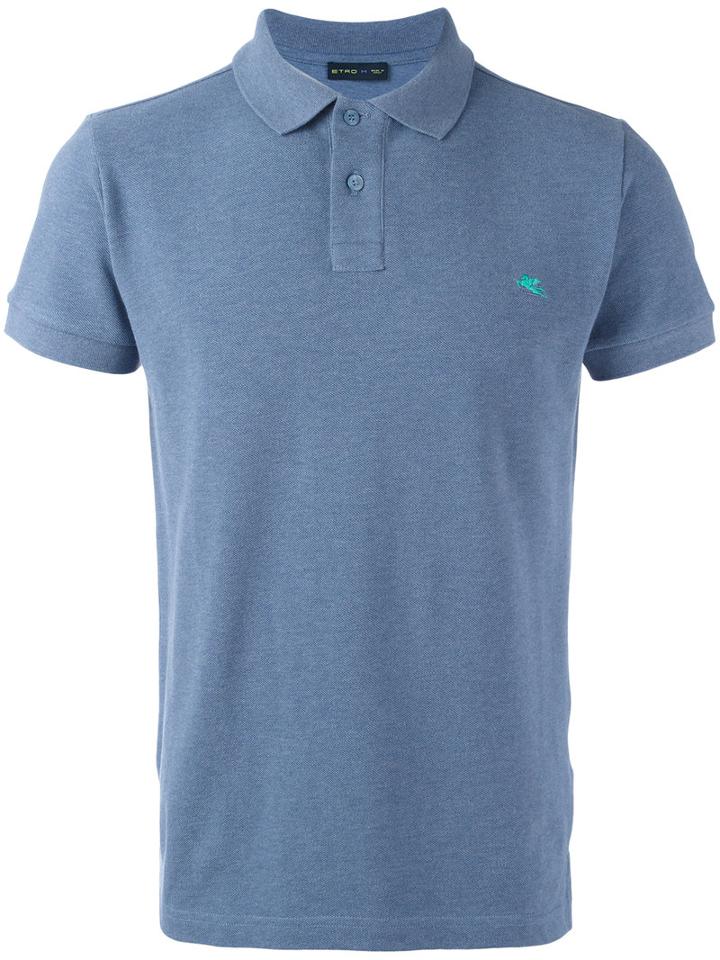 Etro - Classic Polo Shirt - Men - Cotton - M, Blue, Cotton