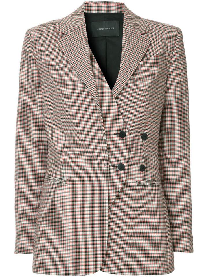 Cédric Charlier Off-centre Button Blazer - Multicolour