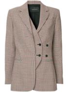 Cédric Charlier Off-centre Button Blazer - Multicolour