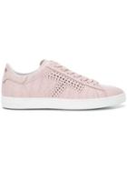 Tod's Crocodile Effect Sneakers - Pink