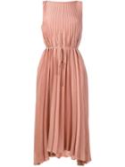 Vince Pleated Dress - Nude & Neutrals