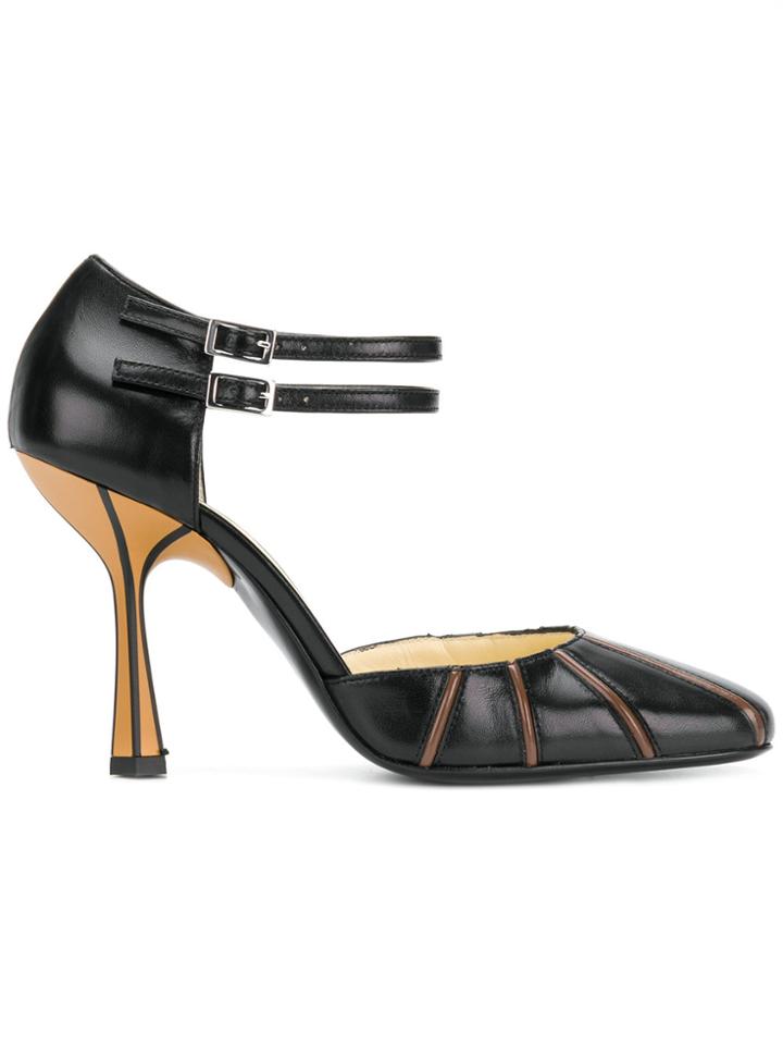 Marni D'orsay Strapped Pumps - Black