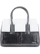 Thomas Wylde - Snakeskin Detail Tote - Women - Lamb Skin - One Size, Grey, Lamb Skin