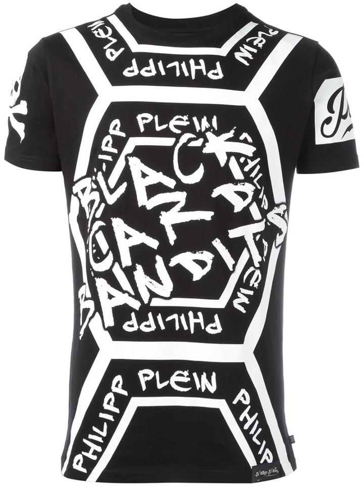 Philipp Plein 'black Cart' T-shirt, Men's, Size: Small, Black, Cotton