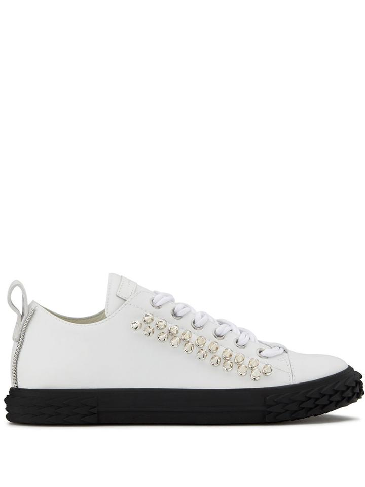 Giuseppe Zanotti Low Top Stud Sneakers - White