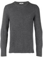 Valentino Ribbed Sweater - Grey