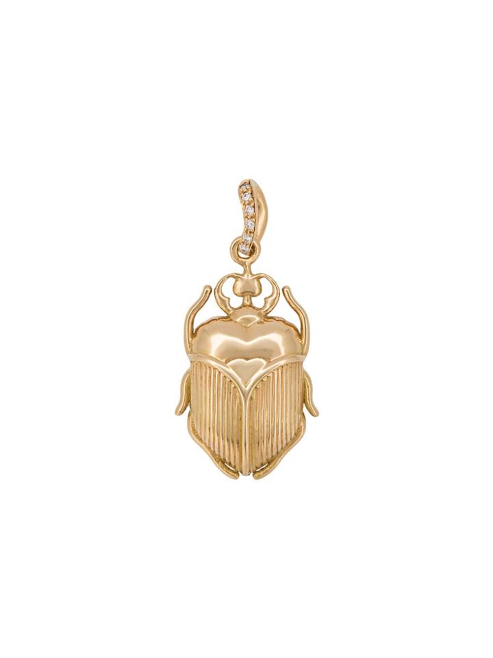 Aurelie Bidermann Beetle Pendant - Yellow & Orange