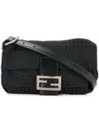 Fendi Vintage Zucca Pattern Mamma Handbag - Black