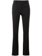 Saint Laurent Classic Tailored Trousers, Women's, Size: 36, Black, Virgin Wool/cotton