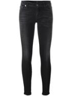7 For All Mankind Skinny Jeans, Women's, Size: 30, Black, Cotton/polyester/spandex/elastane