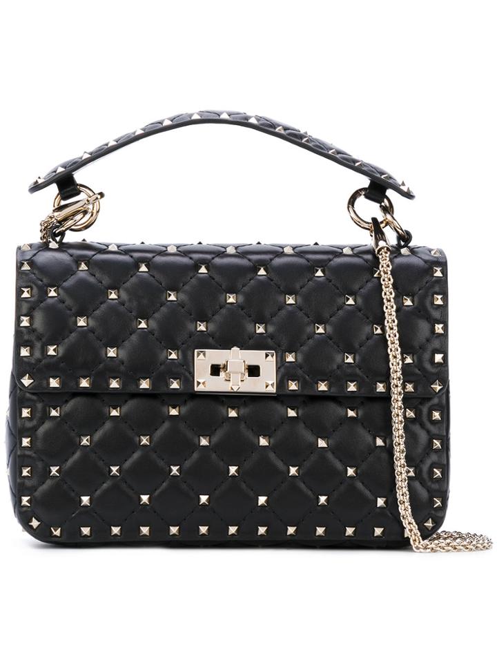 Valentino Black Quilted Leather Shoulder Bag