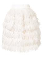 Dolce & Gabbana Short Feather Skirt - White