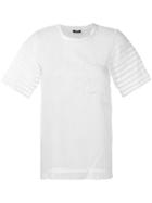 Jil Sander Navy Front Pocket T-shirt - White