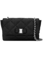Salvatore Ferragamo Quilted Shoulder Bag, Women's, Black