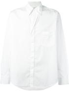 Yohji Yamamoto Placket Strap Detail Shirt, Men's, Size: 3, White, Cotton