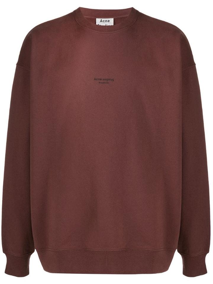 Acne Studios Logo Sweatshirt - Brown