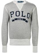 Polo Ralph Lauren Logo Embroidered Sweatshirt - Grey