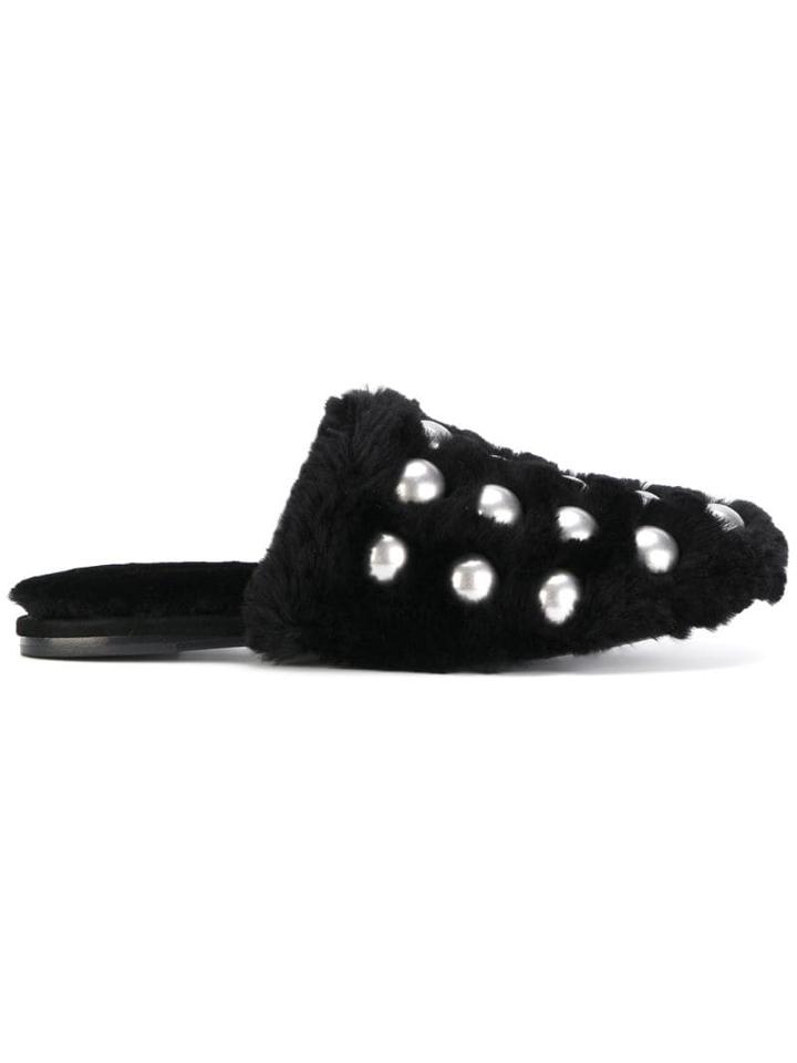 Alexander Wang Amelia Fur Mules - Black