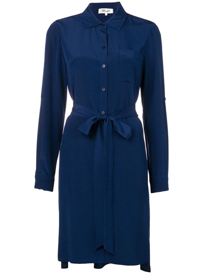 Dvf Diane Von Furstenberg Prita Shirt Dress - Blue