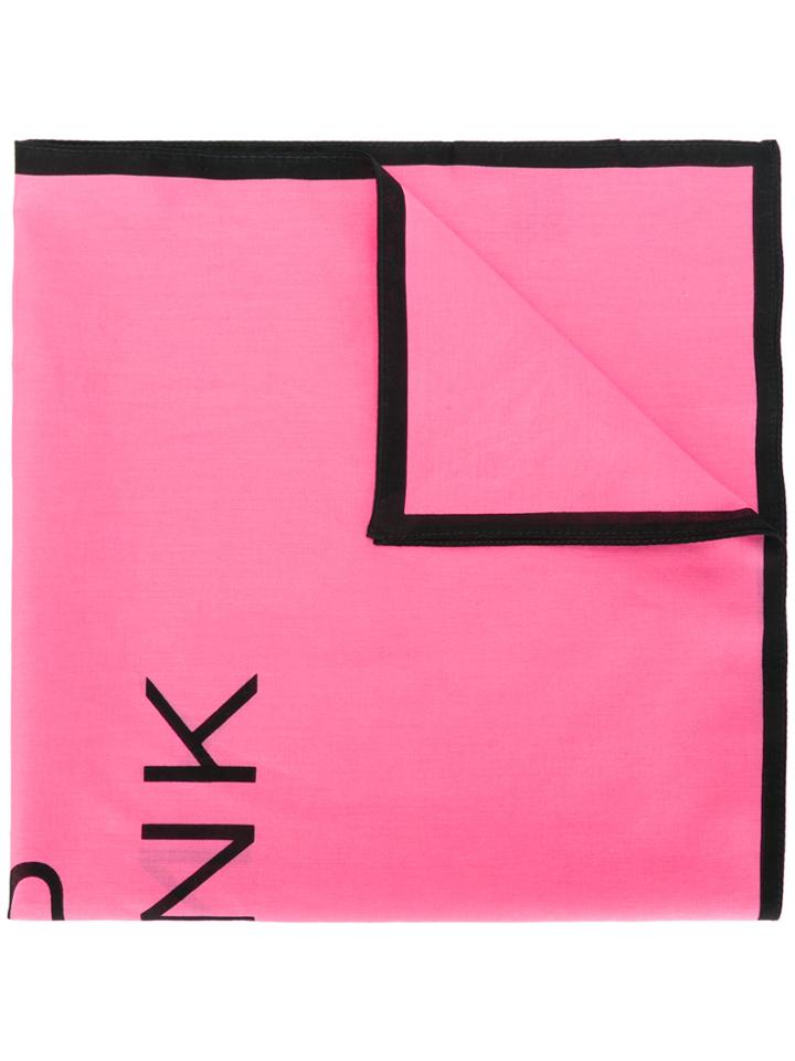 Valentino Pink Is Punk Print Scarf - Pink & Purple