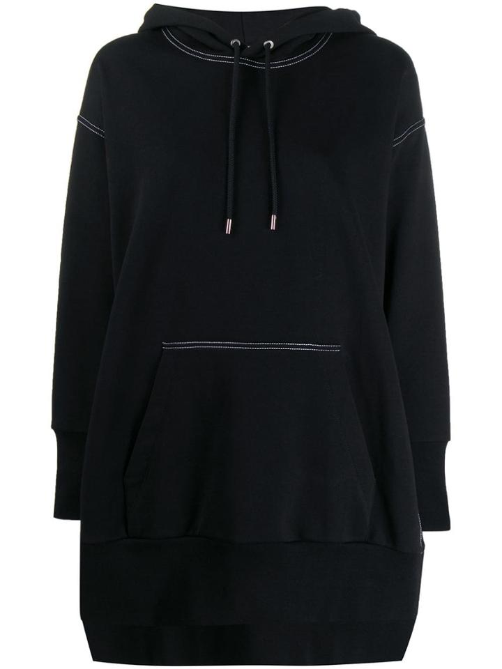 3.1 Phillip Lim Contrast Stitch Oversized Hoodie - Black