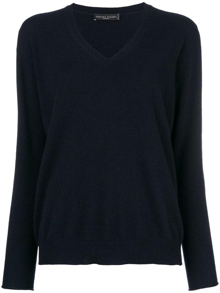 Fabiana Filippi V-neck Sweater - Blue