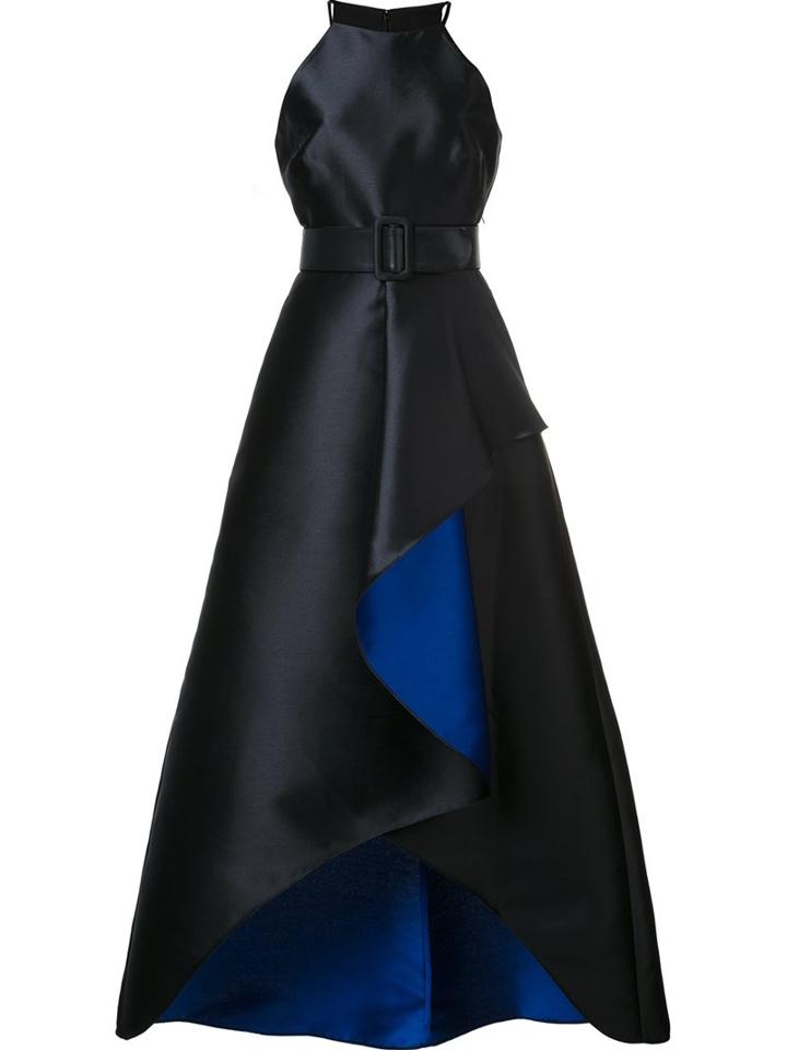 Badgley Mischka Draped Gown Dress