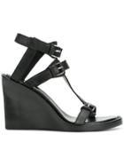 Ann Demeulemeester Buckled Style Sandals - Black