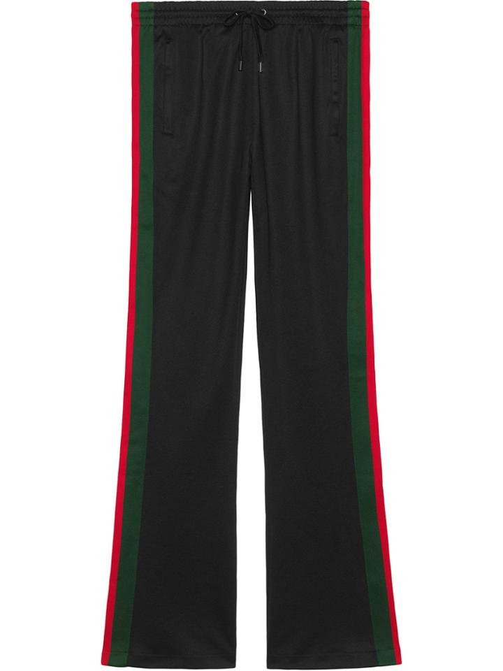 Gucci Technical Jersey Flare Pants - Black