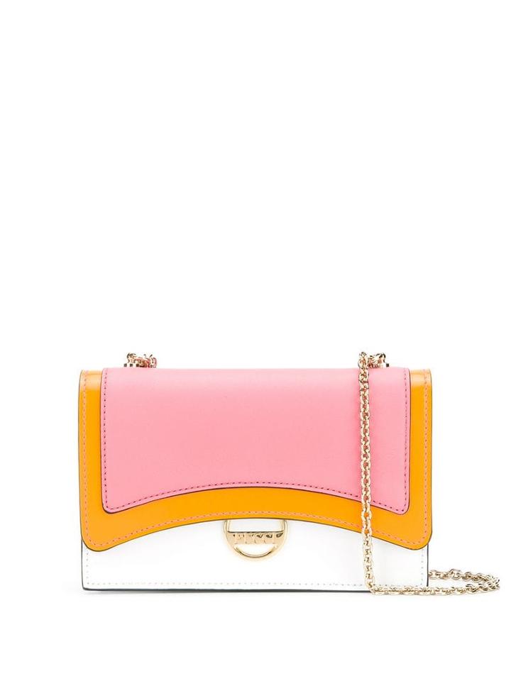 Emilio Pucci Pink Colourblock Shoulder Bag