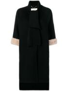 Fendi Cashmere Medium Elegant Coat - Black
