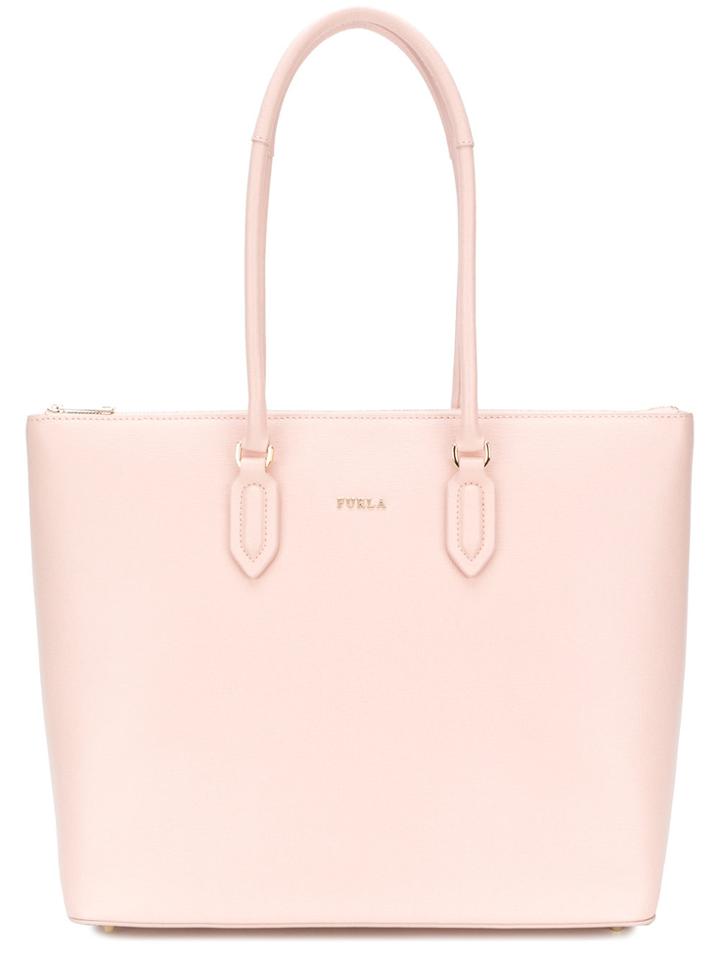 Furla Front Logo Tote Bag - Nude & Neutrals