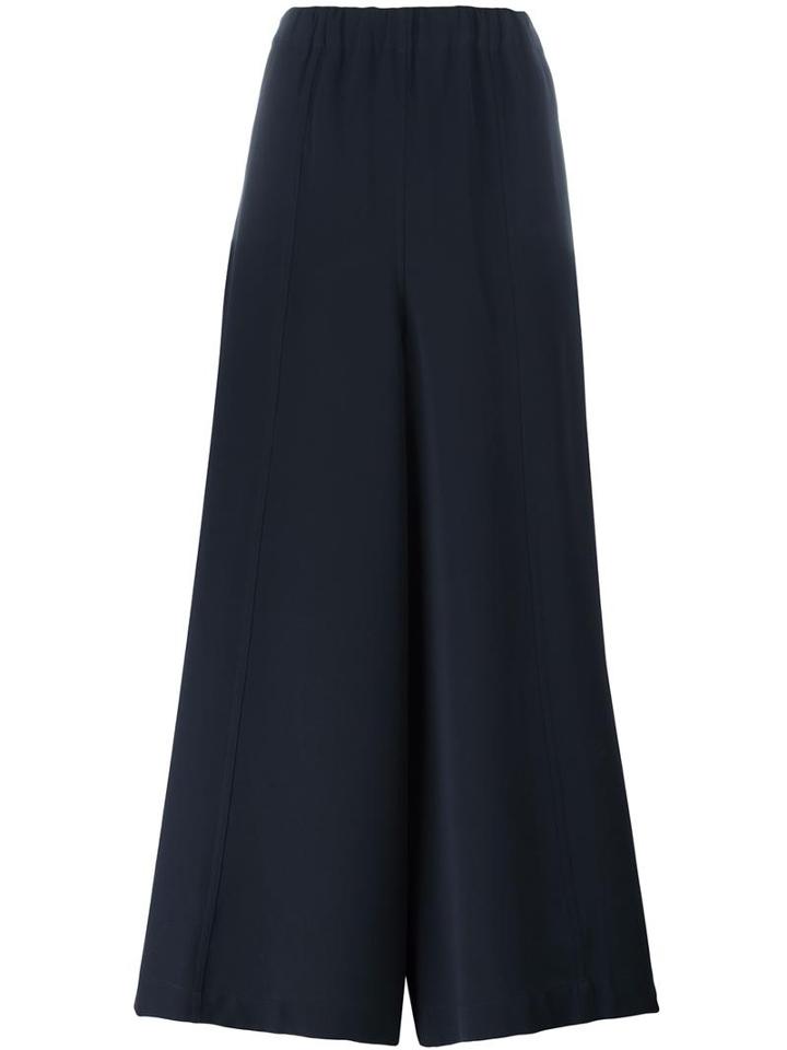 Sofie D'hoore 'party' Cropped Wide Leg Trousers, Women's, Size: 38, Blue, Silk