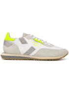 Ghoud Panelled Lace-up Shoes - White